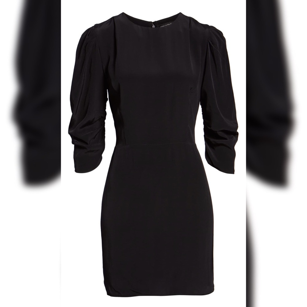 Sleeve detail minidress from something navy
